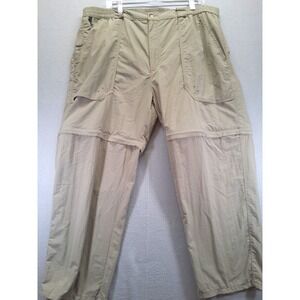 World Wide Sportsman Men's Convertable 2-1‎ Pants Size XLx30 Light Green Pockets